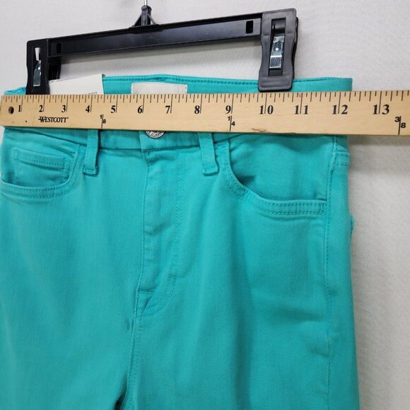 7 For All Mankind Women's Ultra High Rise Skinny Boot Jeans Size 26 Atlantis New - Picture 7 of 16